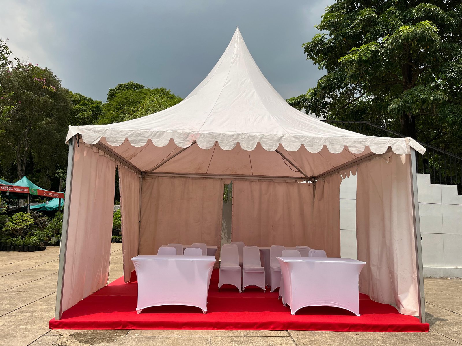 Sewa Tenda di Shangri-La Hotel Jakarta – Jakarta Pusat | Rental Jabodetabek by Gaharu Production